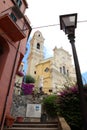 The medieval village of Cervo (San Bartolomeo al Mare). Imperia-Italy church of San Giovanni Battista