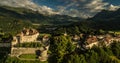 The medieval village of Gruyeres Royalty Free Stock Photo