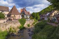 Medieval village Kaysersberg. Alsace. France Royalty Free Stock Photo