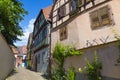 Medieval village Kaysersberg. Alsace Wine Route. France Royalty Free Stock Photo