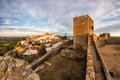 The medieval village of Monsaraz is a tourist attraction in the Alentejo, Portugal. From the walls of his castle we can contemplat Royalty Free Stock Photo