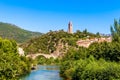 Medieval village of Olargues in the Orb Valley in Haut-Languedoc in Occitania, France Royalty Free Stock Photo