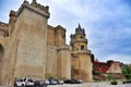 Medieval village of Olite with towers from the old castle, Navarre, Spain.