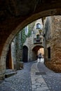 The medieval village of Pals. Girona, Spain. Royalty Free Stock Photo