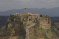 Medieval village on a rock in Italy Royalty Free Stock Photo