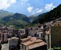 Medieval village surrounded by mountains and forests in the Madonie Regional Natural Park, Sicily. Italy