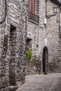 The medieval village of Torla in Spain pyrinees of Aragon Royalty Free Stock Photo