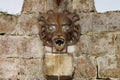 Medieval wall fountain Royalty Free Stock Photo