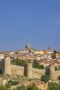 Medieval Walls in Avila, UNESCO site, Castile and Leon, Spain Royalty Free Stock Photo