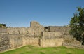 Medieval walls of the old city of Rhodes, Greece Royalty Free Stock Photo