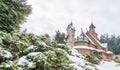 The medieval Wang Temple in Karpacz Royalty Free Stock Photo