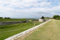 Medieval watchtower and Wall fortress of Fortifications of Vauban in Saint Martin de Re, France