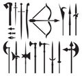 Medieval weapon icons