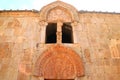 Medieval West Facade of Surb Astvatsatsin Church with Impressive Depictions of God the Father and Holy Virgin and Child, Armenia