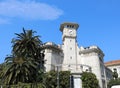 Medieval white tower in Nice, France