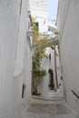 Medieval white village of Ostuni Royalty Free Stock Photo