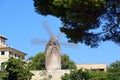 Medieval windmill in Palma de Mallorca Royalty Free Stock Photo