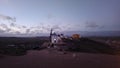 Medieval windmills in Spain. Don Quijote