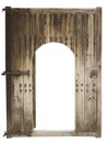 Medieval wooden door