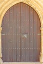 Medieval wooden door Royalty Free Stock Photo