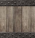 Medieval wooden gate door background