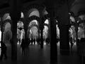 Medina Azahara cordoba spain in black and white Royalty Free Stock Photo