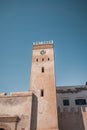 Medina entrance tower and old city walls in Essaouira, Morocco Royalty Free Stock Photo