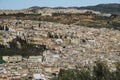 Panoramic view of the Old Fez city. Royalty Free Stock Photo