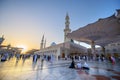 MEDINA, SAUDI ARABIA (KSA) - MARCH 21: SUnset at Nabawi Mosque