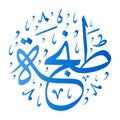 Medina tangier morocco arabic calligraphy illustration vector tanja maroc eps Royalty Free Stock Photo
