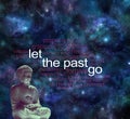 Meditate and Let the Past Go Word Cloud Royalty Free Stock Photo