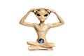 Meditating alien