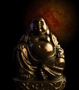 Meditating Buddha Bronze Statue Royalty Free Stock Photo