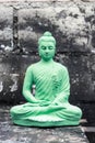 Meditating buddha statue Royalty Free Stock Photo