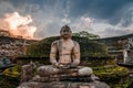 Meditating buddha statue in ancient city of Polonnaruwa, North Central Province, Sri Lanka