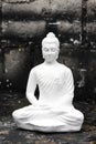 Meditating buddha statue Royalty Free Stock Photo