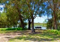 Meditation Bench: Western Australia Wetlands Royalty Free Stock Photo