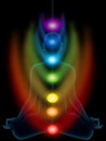 Meditation, chakras Royalty Free Stock Photo