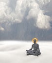 Meditation. 3D Rendering Royalty Free Stock Photo