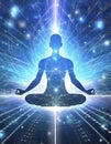 Meditation - Deep Meditative State of Conciousness Ai generated Royalty Free Stock Photo