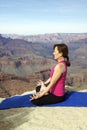 Meditation at Grand Canyon Royalty Free Stock Photo