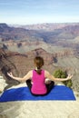 Meditation at Grand Canyon Royalty Free Stock Photo