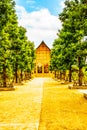 Meditation Hall in Cherntawan International Meditation Center Royalty Free Stock Photo