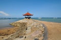 Meditation hut at sanur beach in bali