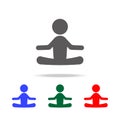 Meditation icon. Elements of Chinese culture multi colored icons. Premium quality graphic design icon. Simple icon for websites, w