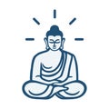 Meditation pose man Royalty Free Stock Photo
