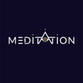 Meditation pray sign with third eye in letter A Royalty Free Stock Photo