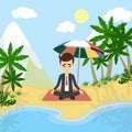 Meditation and relaxing. Royalty Free Stock Photo