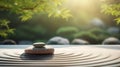 meditation rock garden zen buddhism