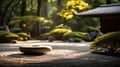 meditation rock garden zen buddhism Royalty Free Stock Photo